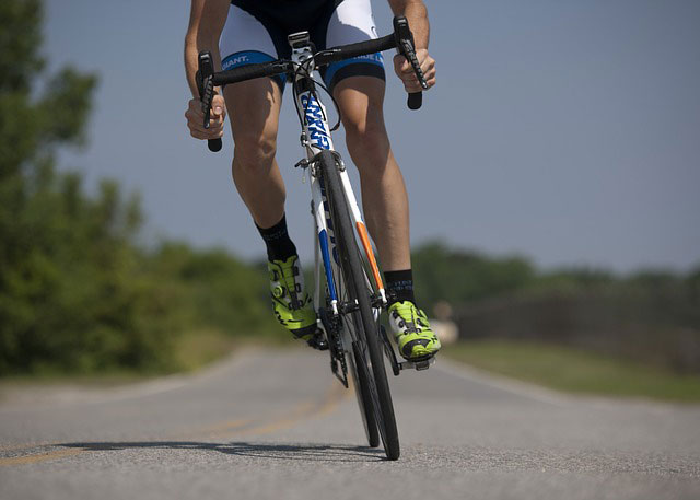 man cycling