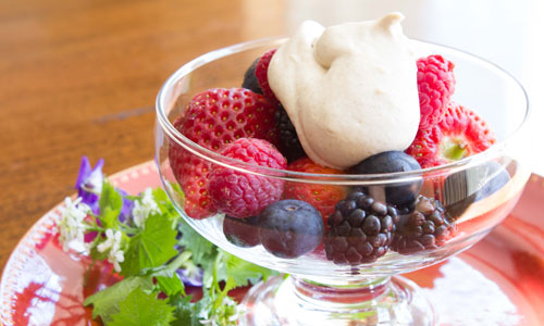 Berries with Cashew Whipped Cream