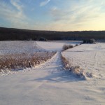 snow covered farm